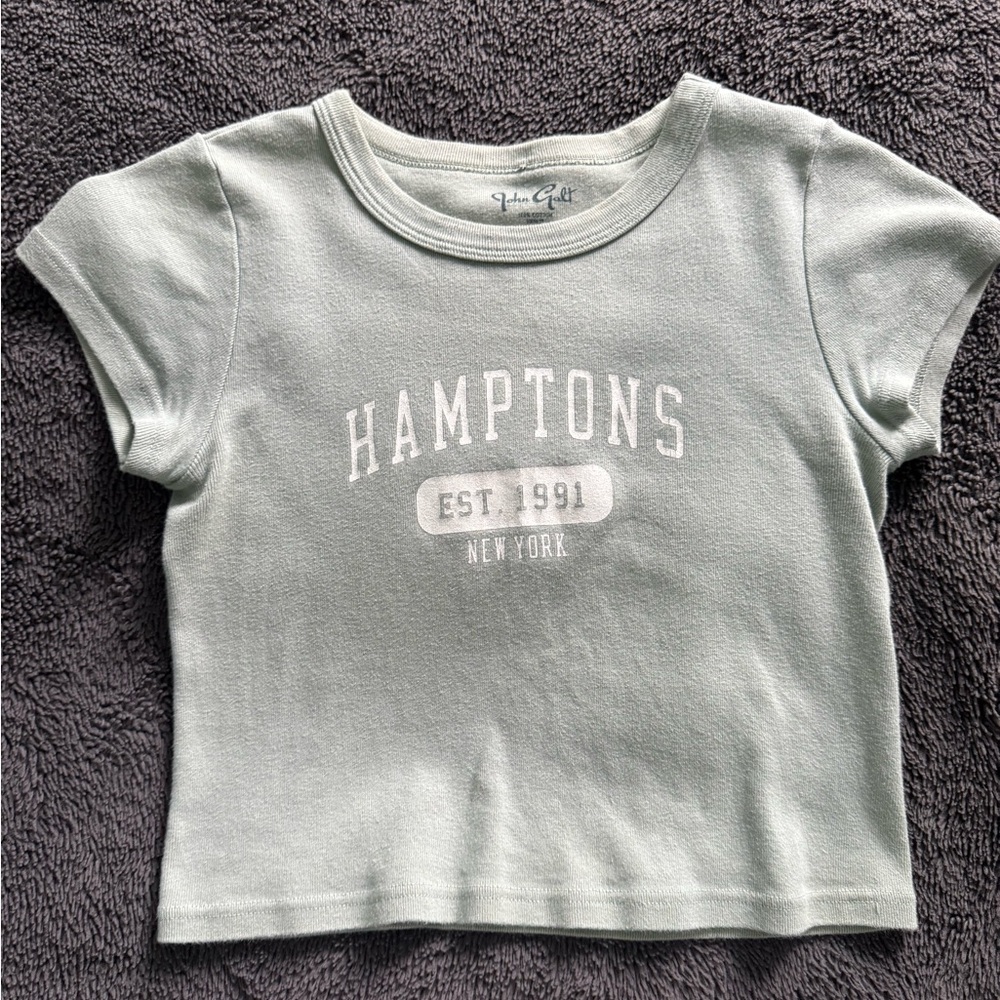 Brandy Melville Sage Green Hamptons Crop Top